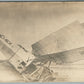 EARLY AVIATION GERMAN AEROPLANE CRUSH ANTIQUE REAL PHOTO POSTCARD