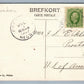 SWEDEN GATUPARTI FRAN HALLSBERG ANTIQUE POSTCARD w/ STAMPS