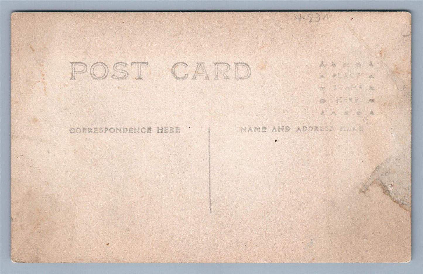 FARM SCENE w/ SHEEPS ANTIQUE REAL PHOTO POSTCARD RPPC