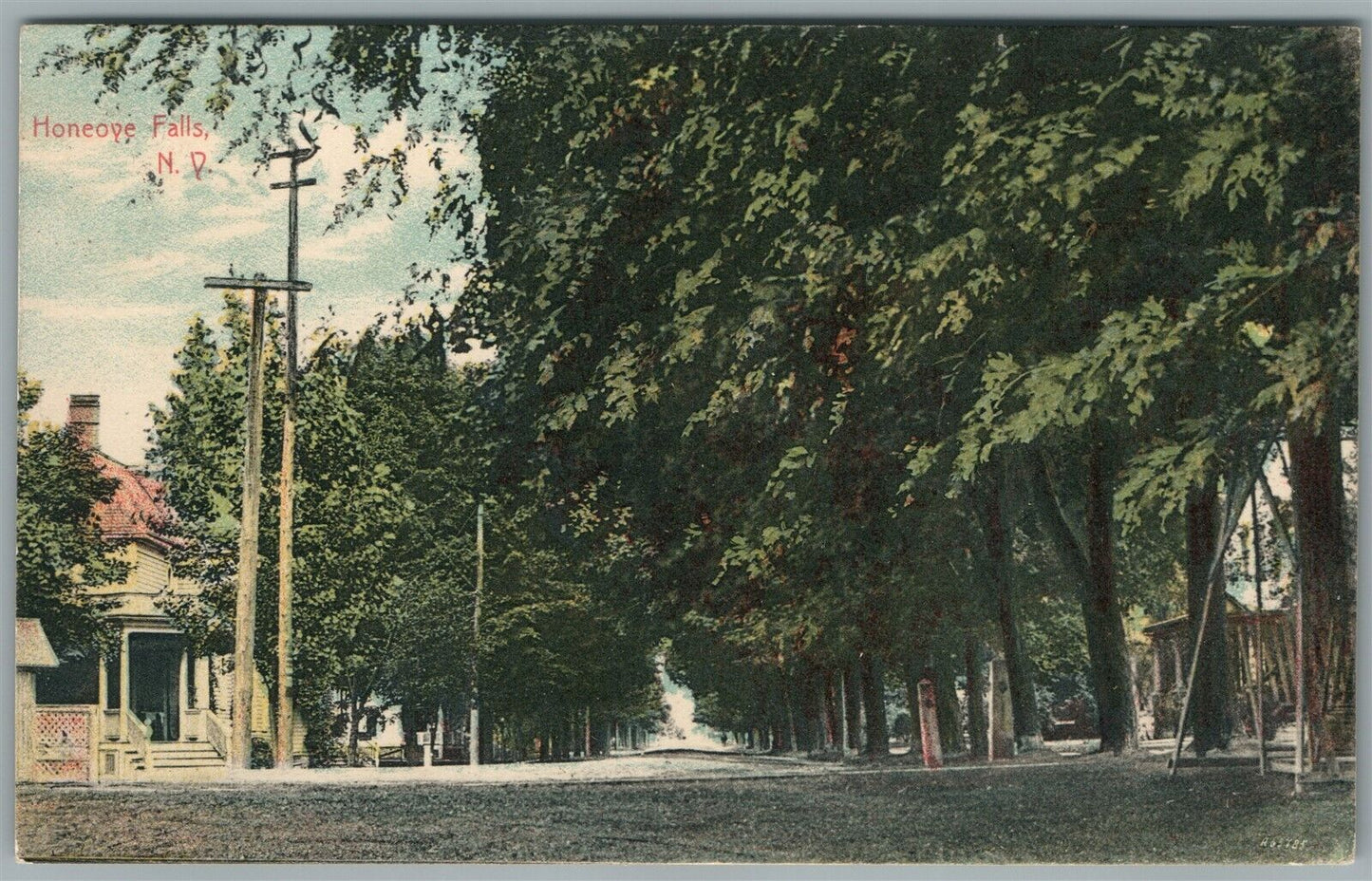 HONEOYE FALLS NY ANTIQUE POSTCARD