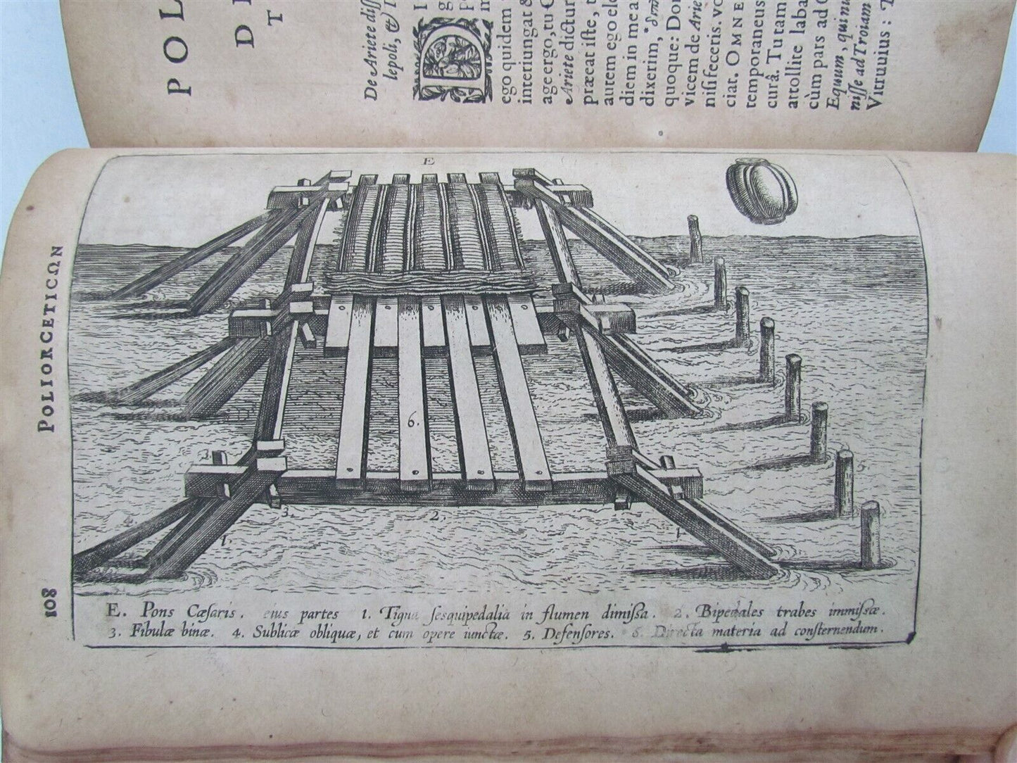 1599 WAR MACHINES ILLUSTRATED ANTIQUE Poliorceticon Siue de Machinis PLANTIN