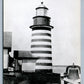 LUBEC ME QUODDY HEAD MOST EASTERN LIGHT HOUSE VINTAGE REAL PHOTO POSTCARD RPPC