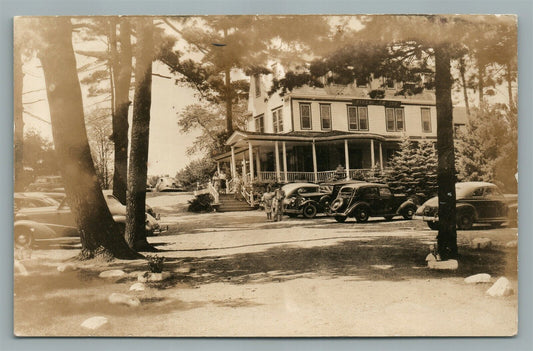 STROUDSBURG PA PINE BROOK INN VINTAGE REAL PHOTO POSTCARD RPPC