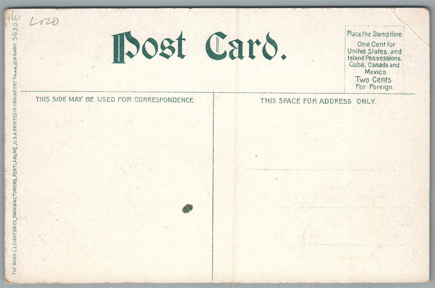 ELLSWORTH ME MAIN STREET ANTIQUE POSTCARD