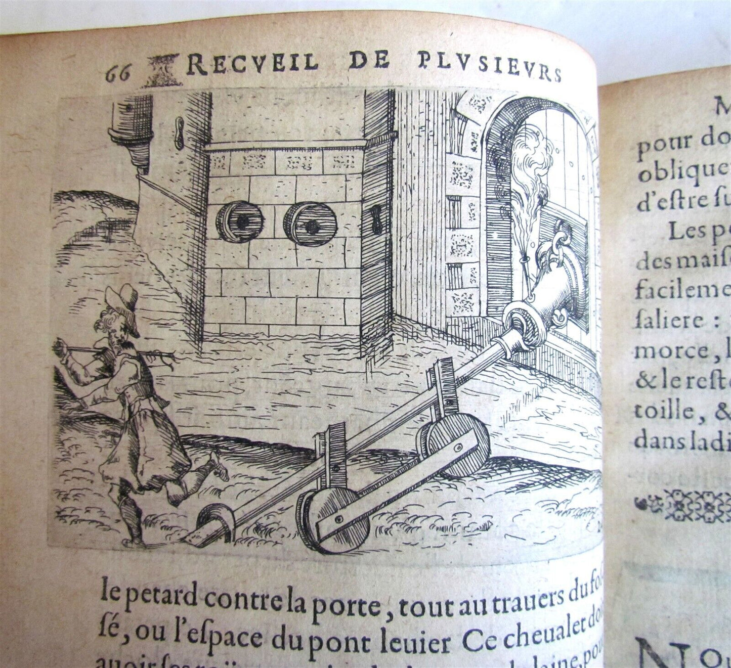 1620 MILITARY MACHINES FULLY ILLUSTRATED antique in French RARE