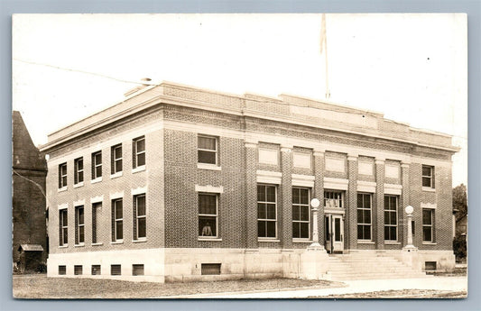 DE SOTO MO POST OFFICE CITY HALL POLICE STATION ANTIQUE REAL PHOTO POSTCARD RPPC