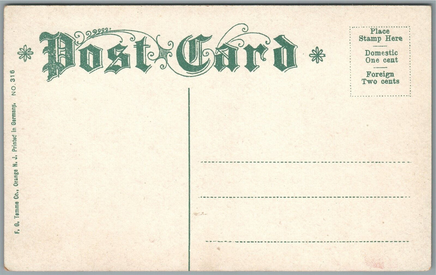 ELIZABETH NJ WESTMINSTER AVENUE ANTIQUE POSTCARD