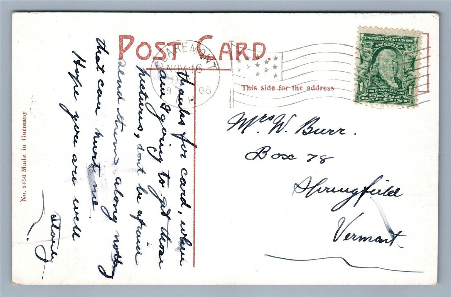 CLAREMONT NH HIGH BRIDGE ANTIQUE POSTCARD