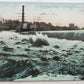 VINTAGE 1910 POSTCARD CITY WATER WORKS & DAM OSWEGATCHIE RIVER OGDENSBURG NY