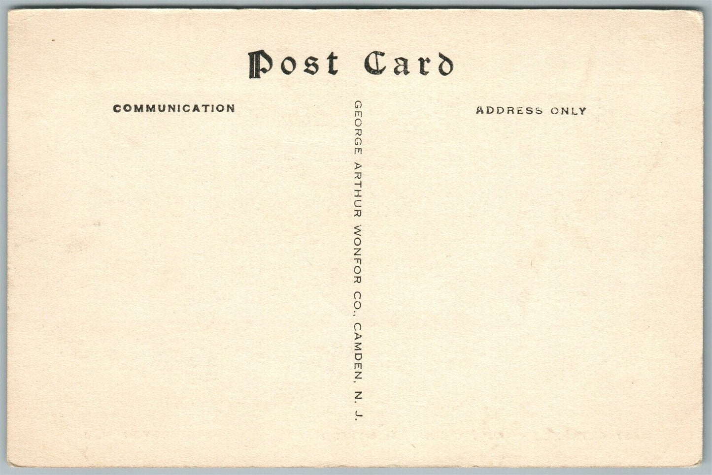 BURLINGTON N.J. MASONIC HOME WEST ENTRANCE AUDITORIUM VINTAGE POSTCARD