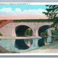 SILVER CREEK NY NEW YORK CENTRAL RAILROAD BRIDGE ANTIQUE POSTCARD