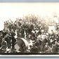 SOLDIERS on SHIP'S DECK WWI ERA ANTIQUE REAL PHOTO POSTCARD RPPC