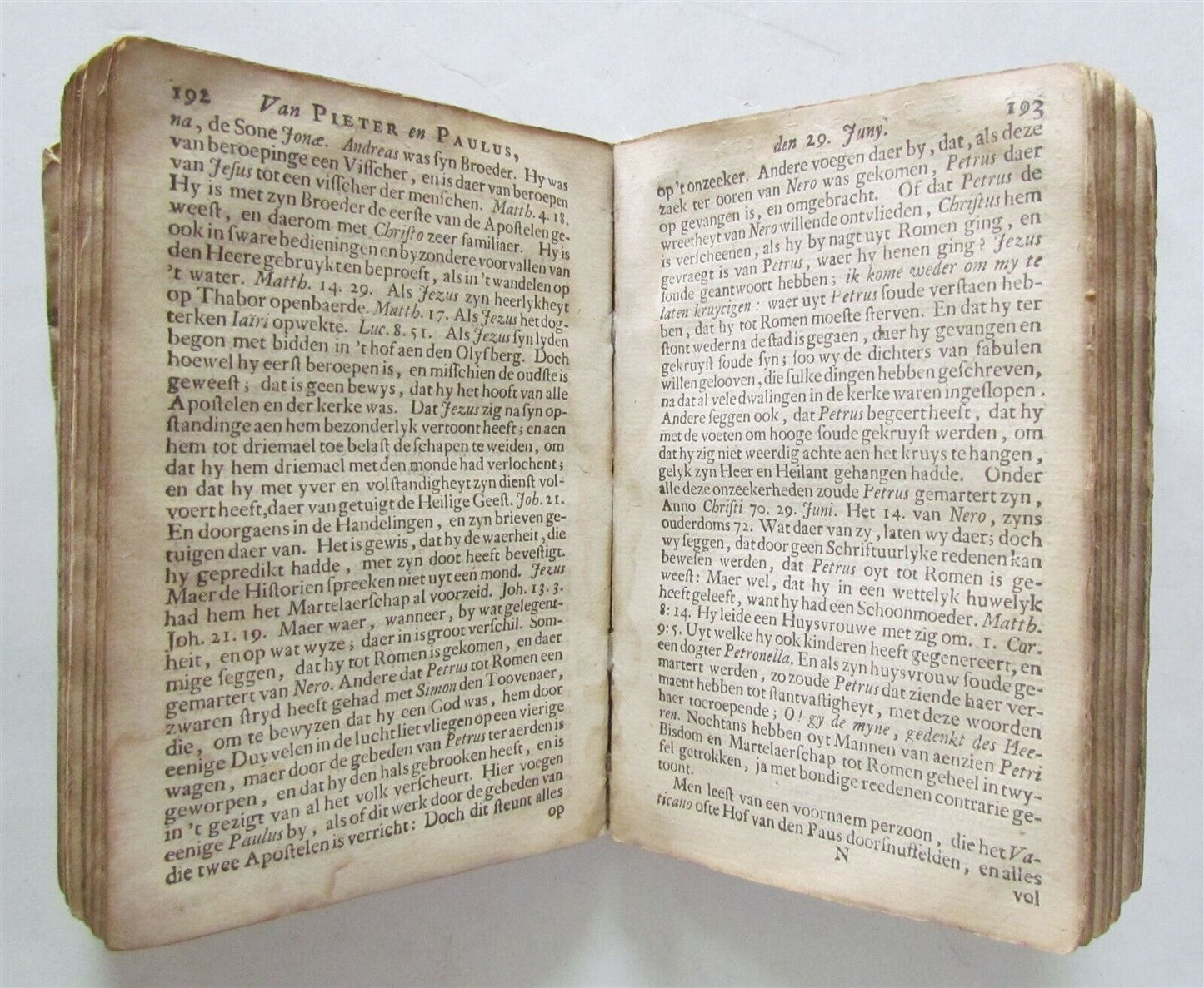 1732 ANTI-PAPIST WORK by Magyrus antique VELLUM Almanachs heiligen