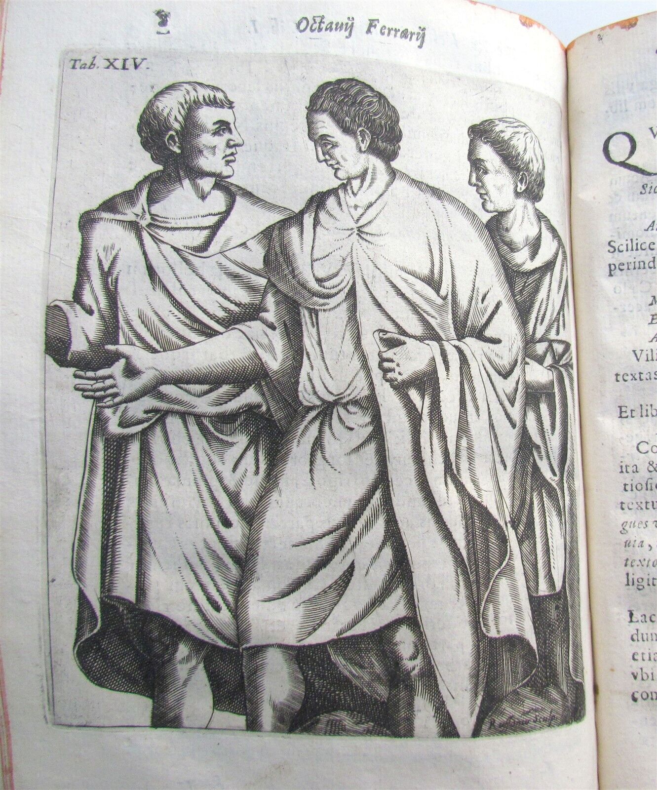 1654 ROMAN CLOTHING STUDY Ferrarius Octavius ILLUSTRATED VELLUM BINDING antique