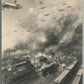 WWI AERIAL WAR RAILROAD STATION BOMBING FRENCH ANTIQUE POSTCARD