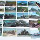 LOT OF 24 VINTAGE POSTCARDS train railway railroad