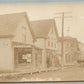 BLAINE ME MAIN STREET ANTIQUE REAL PHOTO POSTCARD RPPC