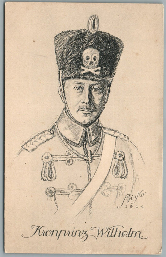 KRONPRINZ WILHELM ANTIQUE GERMAN POSTCARD