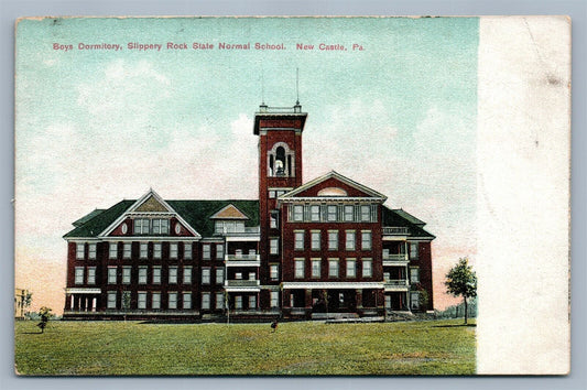 NEW CASTLE PA SLIPPERY ROCK STATE NORMAL SCHOOL ANTIQUE POSTCARD