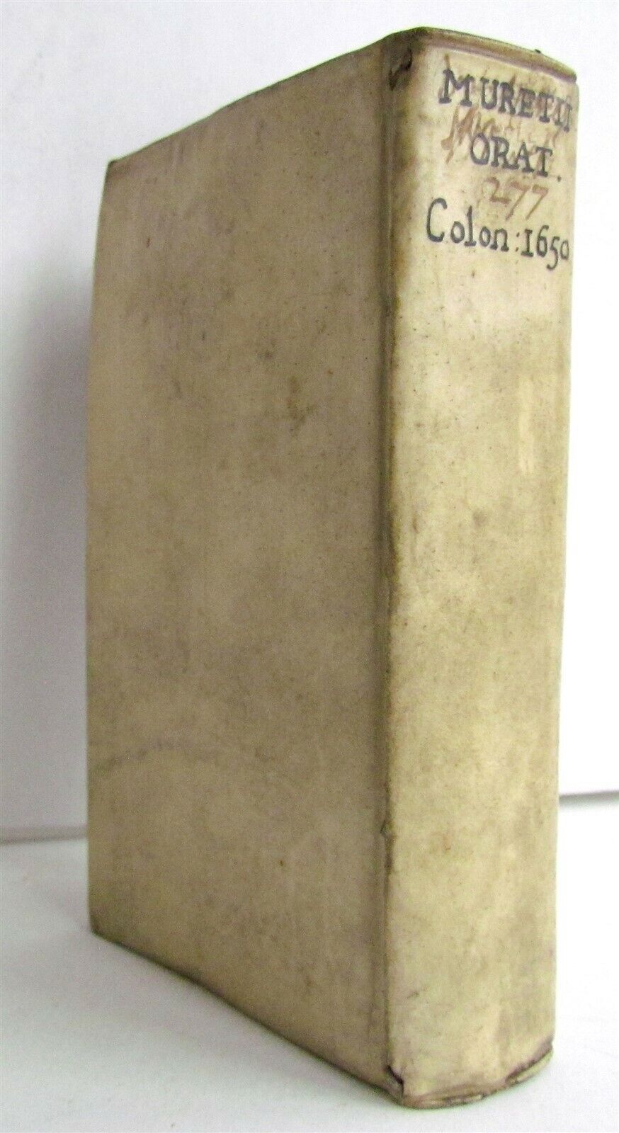 1650 M.ANTONII MURETI ORATORIS AS POETAE antique VELLUM ANCIENT ROMAN POETRY