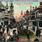 BROOKLYN NY LUNA PARK SCENE 1912 ANTIQUE POSTCARD