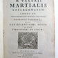 1680 EPIGRAMMATUM by Valerii Martialis VELLUM BINDING antique