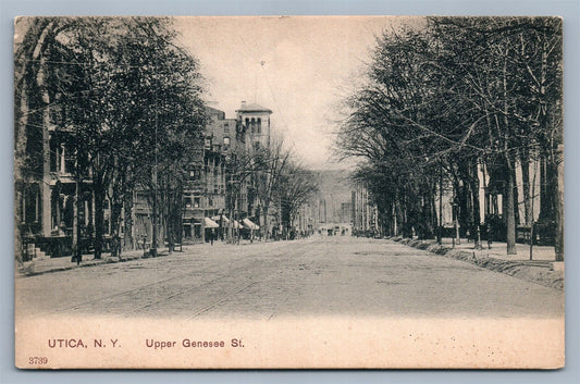 UTICA NY UPPER GENESEE STREET ANTIQUE POSTCARD