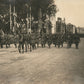 MILITARY PARADE PARIS FRANCE ANTIQUE REAL PHOTO POSTCARD RPPC US FLAGS