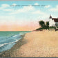 FRANKFORT MI POINT BETSEY LIGHTHOUSE VINTAGE POSTCARD