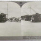 TRACKLESS TRAM CARS SINGAPORE STEREOVIEW photo card