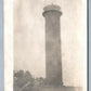 WARREN OH TOWER LIGHTHOUSE STRUCTURE ANTIQUE REAL PHOTO POSTCARD RPPC