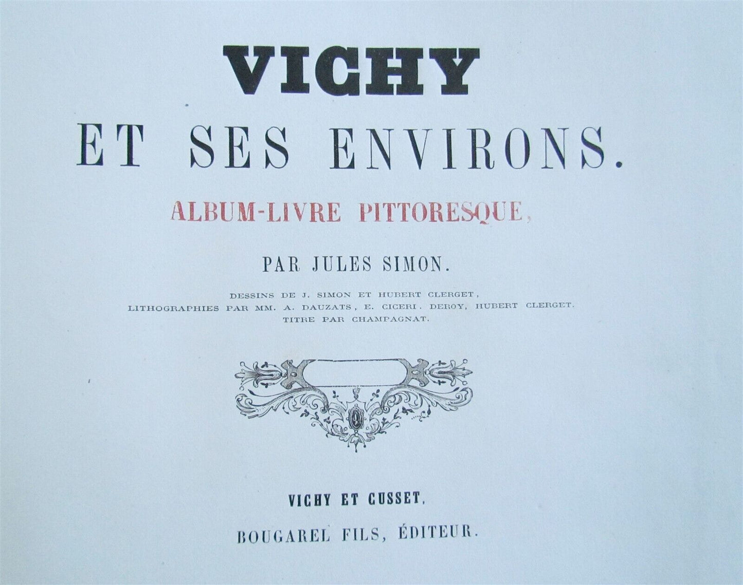 1890s PICTURESQUE VICHY FRANCE ILLUSTRATED album-livre pittoresque antique