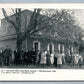 PARKERFORD PA EUREKA HALL & HIGH SCHOOL ANTIQUE POSTCARD