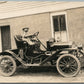 VINTAGE CAR w/ BOY DRIVER ANTIQUE REAL PHOTO POSTCARD RPPC