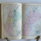 1858 BIBLE in ENGLISH antique SIGNED BINDING w/ DATED CLASP ILLUSTRATED w/ MAPS