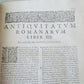 1613 ROMAN ANTIQUITIES antique FOLIO in LATIN