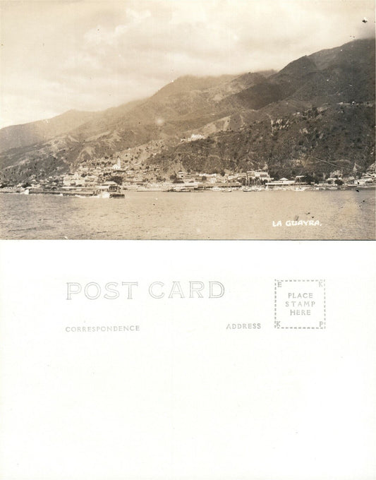 LA GUAYRA VENEZUELA VINTAGE REAL PHOTO POSTCARD RPPC