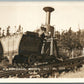 ANTRIM NH OLD PEPPERSSASS WRECK TRAIN RAILROAD ANTIQUE REAL PHOTO POSTCARD RPPC