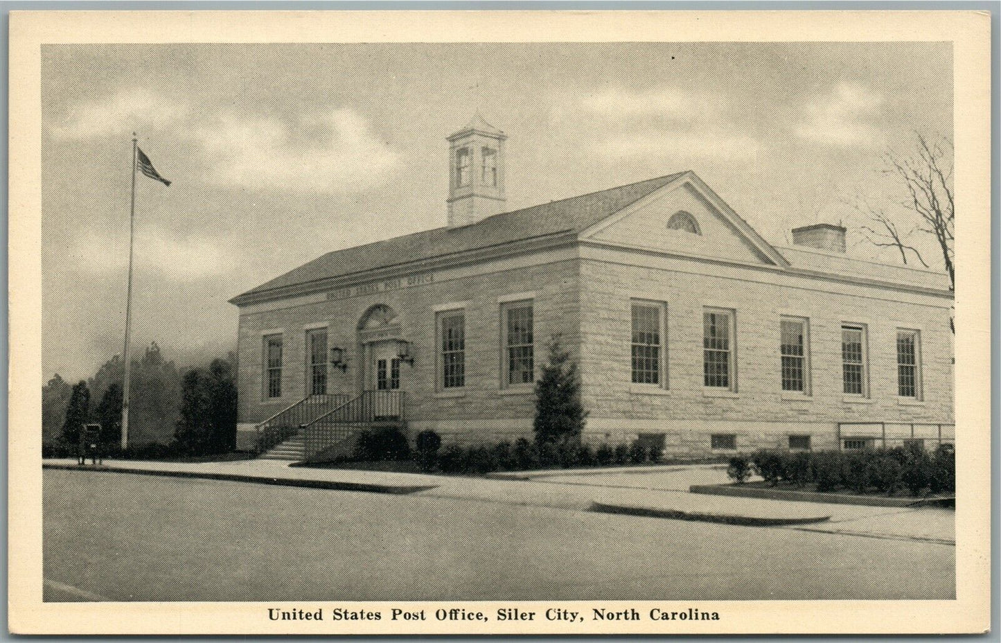 SILVER CITY NC POST OFFICE VINTAGE POSTCARD