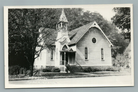 RALSTON PA METHODIST CHURCH VINTAGE REAL PHOTO POSTCARD RPPC