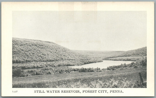 FOREST CITY PA STILL WATER RESERVOIR VINTAGE POSTCARD