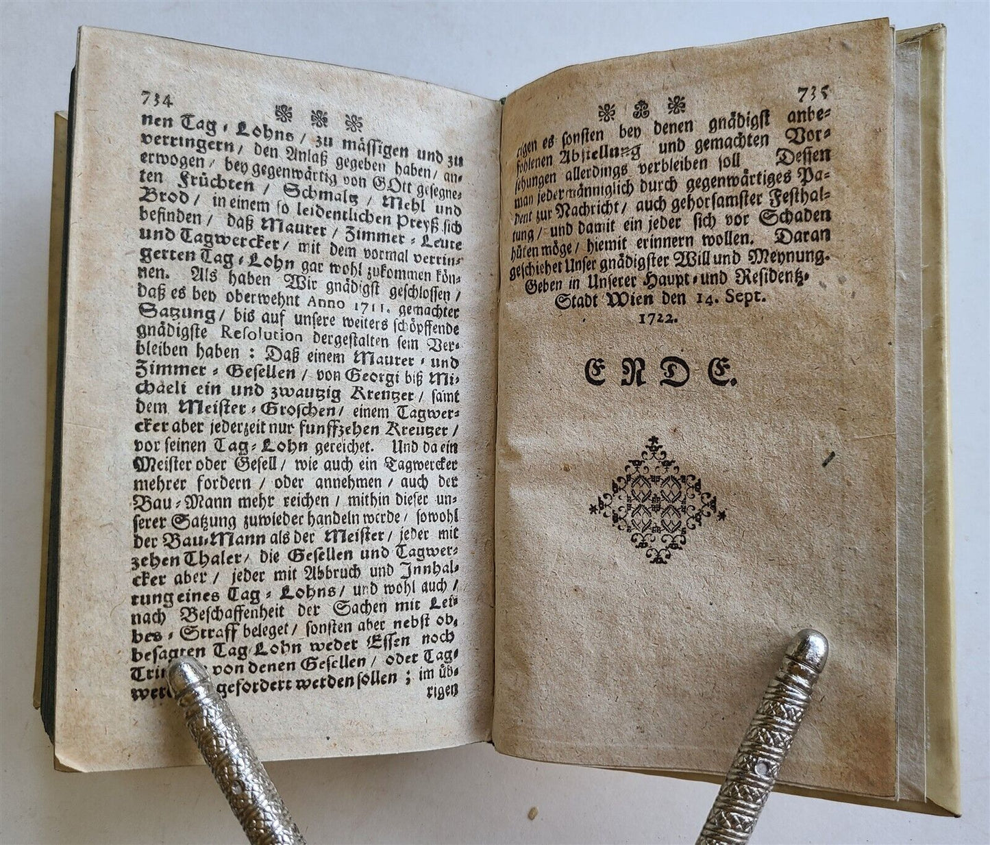 1723 Europaischen Staats-Cantzley antique VELLUM BOUND