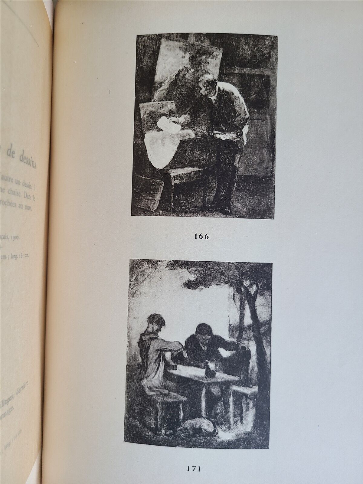 1912 ART COLLECTION of HENRI ROUART CATALOG antique 2 VOLUMES illustrated FOLIO