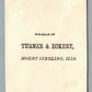 MOUNT STERLING IL TURNER & ECKERT ADVERTISING ANTIQUE TRADE CARD