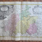 1736 LARGE MAP OF SILESIA POLAND SCHWIDNICENSIS antique 25 x 4 3/4"