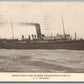 SHIP SS ONTARIO MERCHANTS AND MINERS TRANSPORTATION CO. ANTIQUE POSTCARD