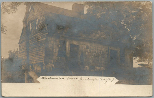 WASHINGTON HOUSE NJ ANTIQUE REAL PHOTO POSTCARD RPPC