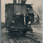 GERMAN WWI FELDPOSTKARTE ANTIQUE POSTCARD DESTROYED RAILROAD CAR railway train