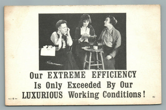 EXTREME EFFICIENCY ANTIQUE POSTCARD suffrage related