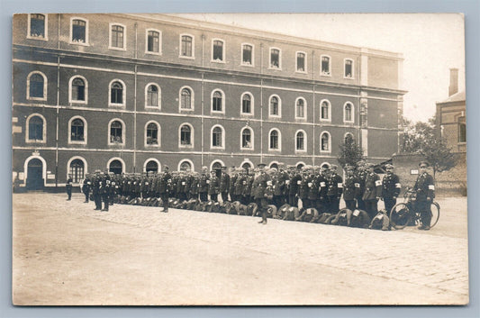 GERMAN RED CROSS UNIT WWI ANTIQUE REAL PHOTO POSTCARD RPPC